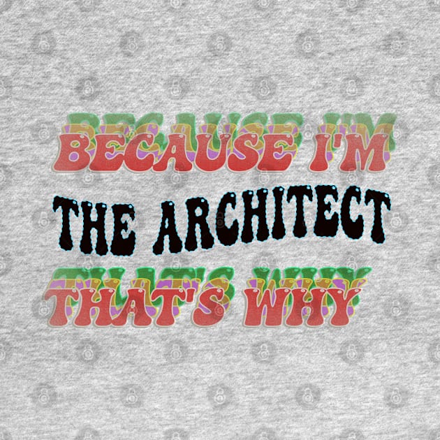 BECAUSE I'M - THE ARCHITECT,THATS WHY by elSALMA